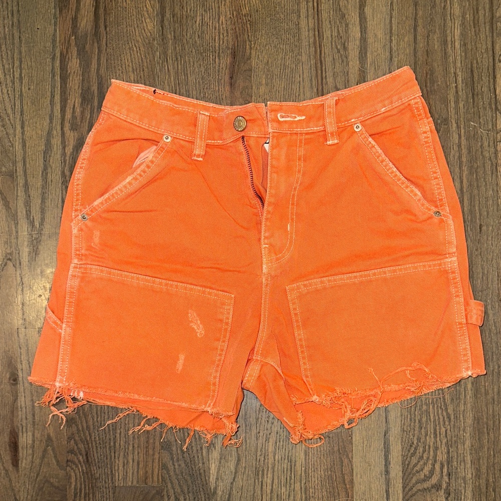 BDG Orange Denim Women Shorts